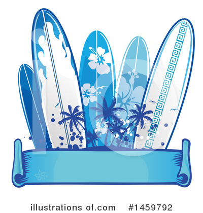 Royalty-Free (RF) Surfing Clipart Illustration by Domenico Condello - Stock Sample #1459792
