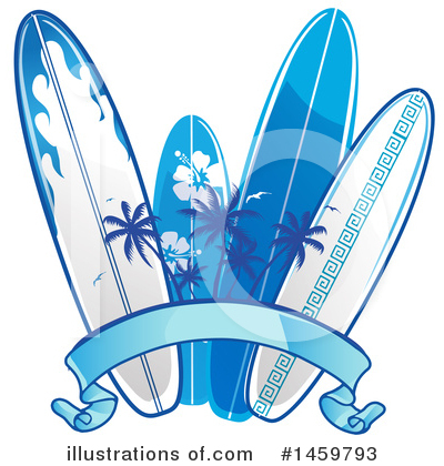 Royalty-Free (RF) Surfing Clipart Illustration by Domenico Condello - Stock Sample #1459793