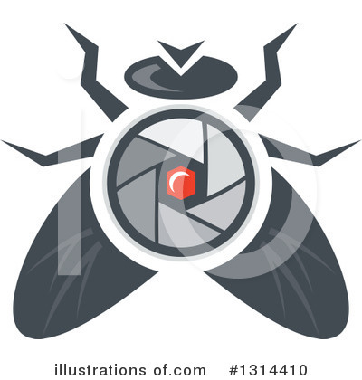 House Fly Clipart #1314410 by patrimonio