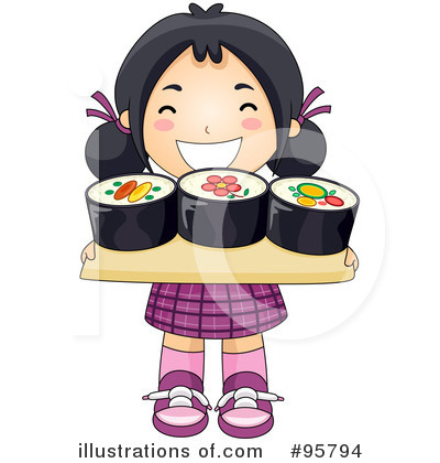 Royalty-Free (RF) Sushi Clipart Illustration by BNP Design Studio - Stock Sample #95794