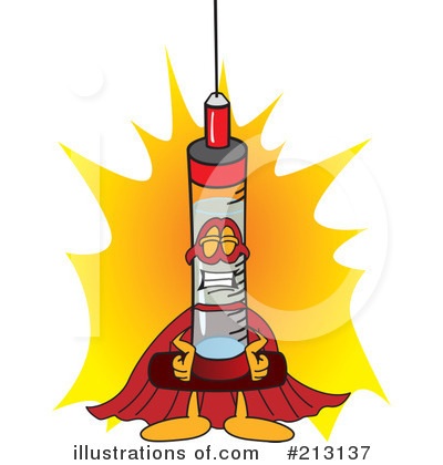 Syringe Mascot Clipart #213137 by Mascot Junction
