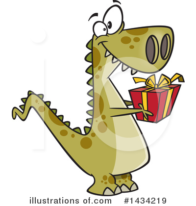Royalty-Free (RF) T Rex Clipart Illustration by toonaday - Stock Sample #1434219