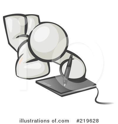 Royalty-Free (RF) Tablet Clipart Illustration by Leo Blanchette - Stock Sample #219628