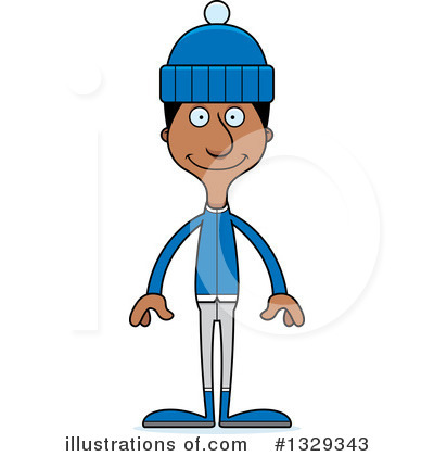 Royalty-Free (RF) Tall Black Man Clipart Illustration by Cory Thoman - Stock Sample #1329343