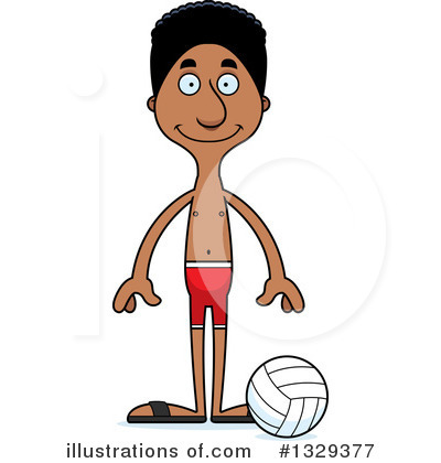 Royalty-Free (RF) Tall Black Man Clipart Illustration by Cory Thoman - Stock Sample #1329377