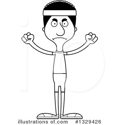 Royalty-Free (RF) Tall Black Man Clipart Illustration by Cory Thoman - Stock Sample #1329426