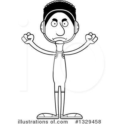 Royalty-Free (RF) Tall Black Man Clipart Illustration by Cory Thoman - Stock Sample #1329458