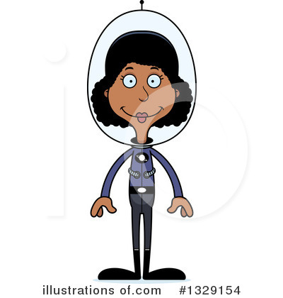 Royalty-Free (RF) Tall Black Woman Clipart Illustration by Cory Thoman - Stock Sample #1329154