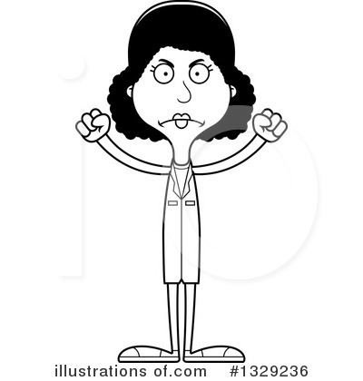 Royalty-Free (RF) Tall Black Woman Clipart Illustration by Cory Thoman - Stock Sample #1329236