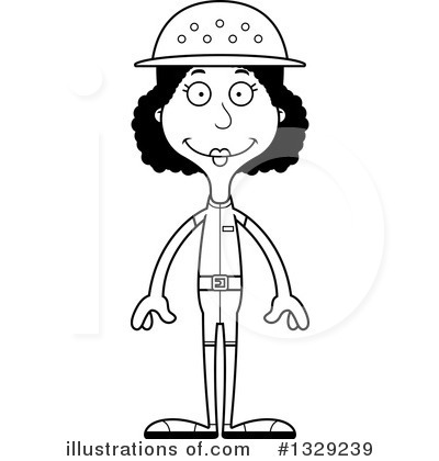 Royalty-Free (RF) Tall Black Woman Clipart Illustration by Cory Thoman - Stock Sample #1329239