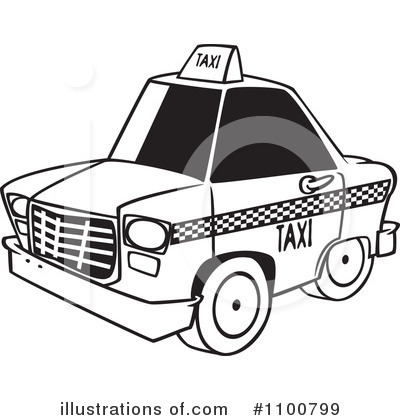 Taxi Clipart #1100799 by toonaday