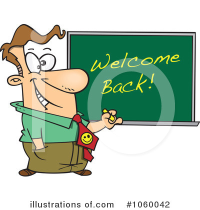 Royalty-Free (RF) Teacher Clipart Illustration by toonaday - Stock Sample #1060042