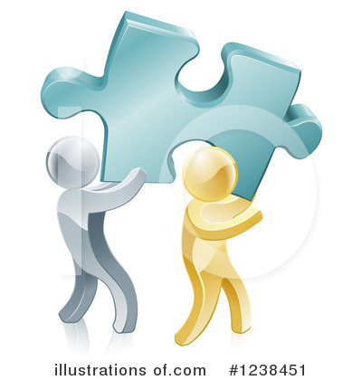 Puzzle Pieces Clipart #1238451 by AtStockIllustration