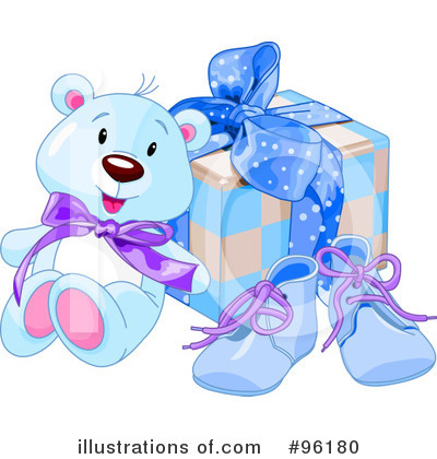 Royalty-Free (RF) Teddy Bear Clipart Illustration by Pushkin - Stock Sample #96180