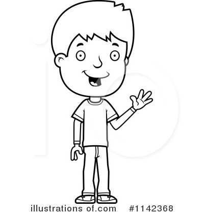 Teen Boy Clipart #1142368 - Illustration by Cory Thoman