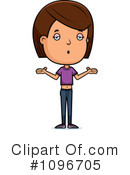 Teen Girl Clipart #1096705 by Cory Thoman