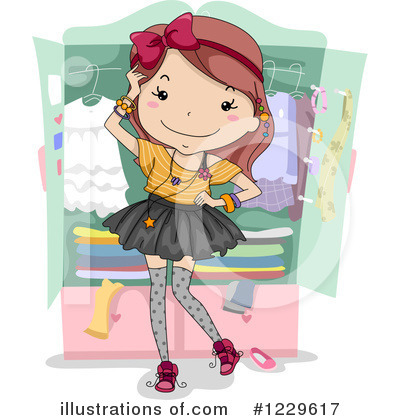 Teenage Girl Clipart #1229617 by BNP Design Studio