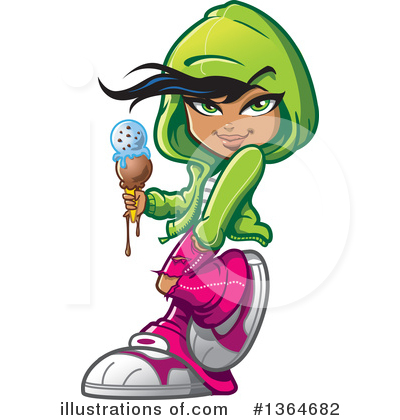 Ice Cream Cone Clipart #1364682 by Clip Art Mascots