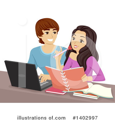 Studying Clipart #1402997 by BNP Design Studio