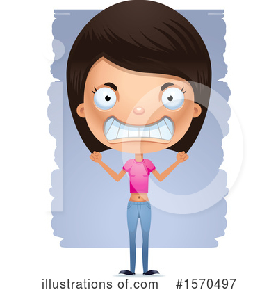 Hispanic Girl Clipart #1570497 by Cory Thoman