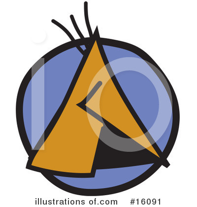 Royalty-Free (RF) Tent Clipart Illustration by Andy Nortnik - Stock Sample #16091