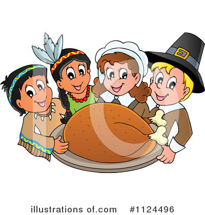 Royalty-Free (RF) Thanksgiving Clipart Illustration by visekart - Stock Sample #1124496