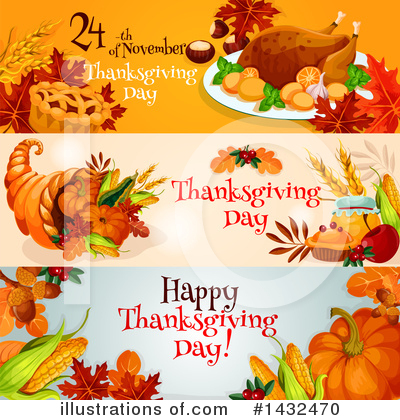 Roasted Turkey Clipart #1432470 by Vector Tradition SM