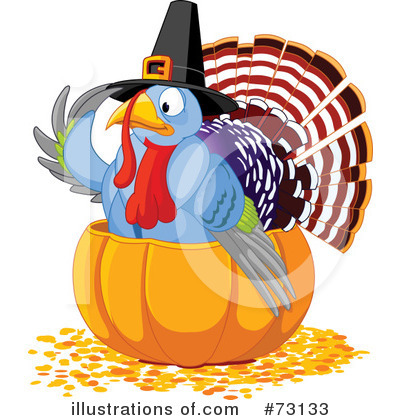 Royalty-Free (RF) Thanksgiving Clipart Illustration by Pushkin - Stock Sample #73133