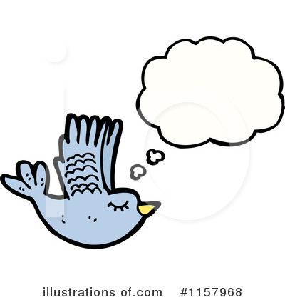 Royalty-Free (RF) Thinking Bird Clipart Illustration by lineartestpilot - Stock Sample #1157968