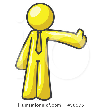 Royalty-Free (RF) Thumbs Up Clipart Illustration by Leo Blanchette - Stock Sample #30575