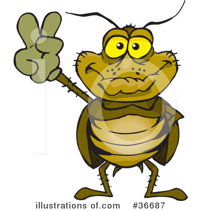 Cockroach Clipart #36687 by Dennis Holmes Designs