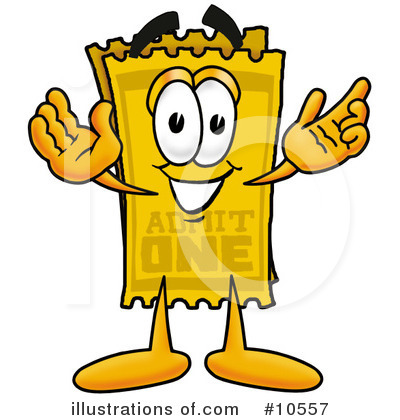 Ticket Stub Clipart #10557 by Mascot Junction