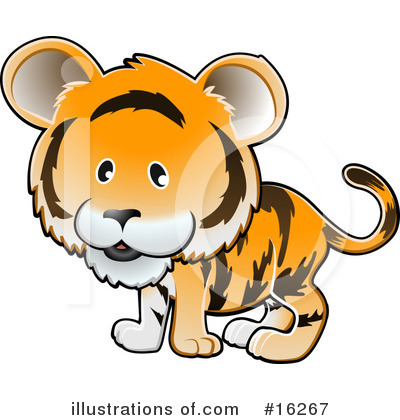 Royalty-Free (RF) Tiger Clipart Illustration by AtStockIllustration - Stock Sample #16267