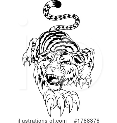 Royalty-Free (RF) Tiger Clipart Illustration by AtStockIllustration - Stock Sample #1788376