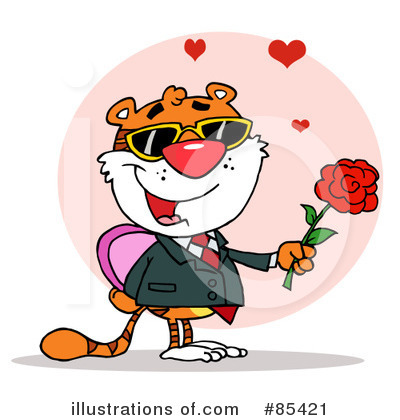 Royalty-Free (RF) Tiger Clipart Illustration by Hit Toon - Stock Sample #85421