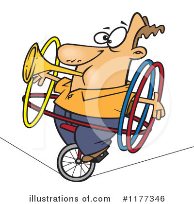 Unicycle Clipart #1177346 by toonaday