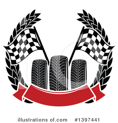 Royalty-Free (RF) Tire Clipart Illustration by Vector Tradition SM - Stock Sample #1397441