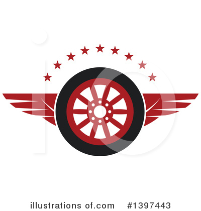 Tires Clipart #1397443 by Vector Tradition SM
