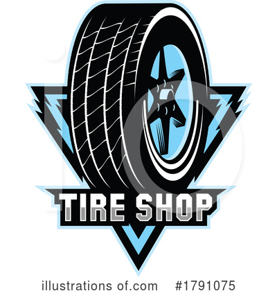 Tires Clipart #1791075 by Vector Tradition SM