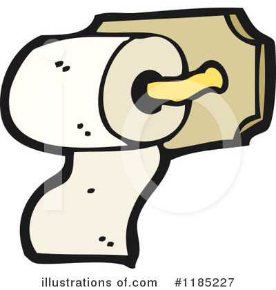 Royalty-Free (RF) Toilet Paper Clipart Illustration by lineartestpilot - Stock Sample #1185227