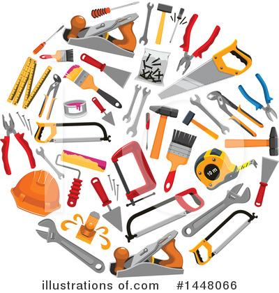 Carpentry Clipart #1448066 by Vector Tradition SM