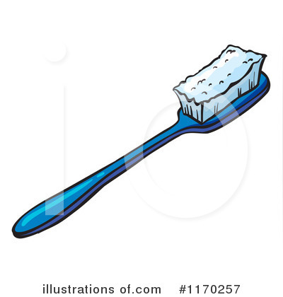 Toothbrush Clipart #1117741 - Illustration by Graphics RF