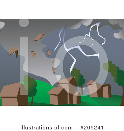 Royalty-Free (RF) Tornado Clipart Illustration by mayawizard101 - Stock Sample #209241