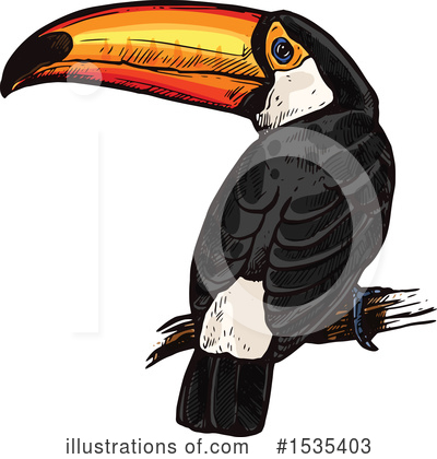 Royalty-Free (RF) Toucan Clipart Illustration by Vector Tradition SM - Stock Sample #1535403