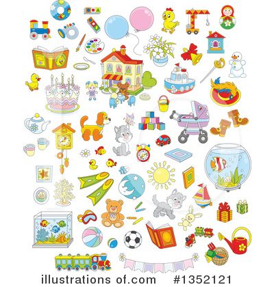 Royalty-Free (RF) Toy Clipart Illustration by Alex Bannykh - Stock Sample #1352121