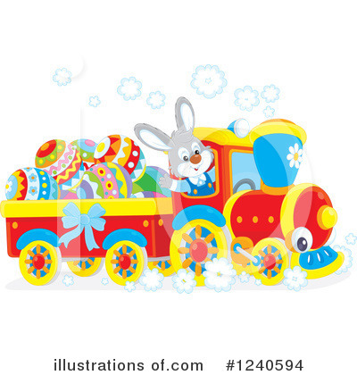 Easter Bunny Clipart #1240594 by Alex Bannykh