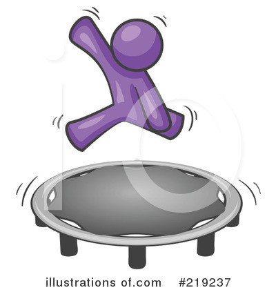 Trampoline Clipart #219237 by Leo Blanchette