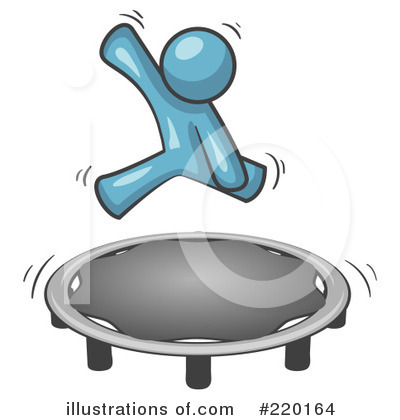 Royalty-Free (RF) Trampoline Clipart Illustration by Leo Blanchette - Stock Sample #220164