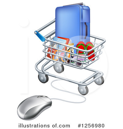 Shopping Cart Clipart #1256980 by AtStockIllustration