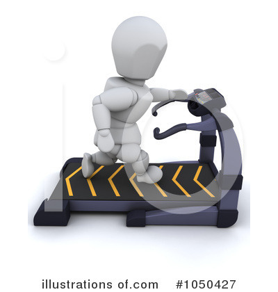 Treadmill Clipart #1050427 by KJ Pargeter